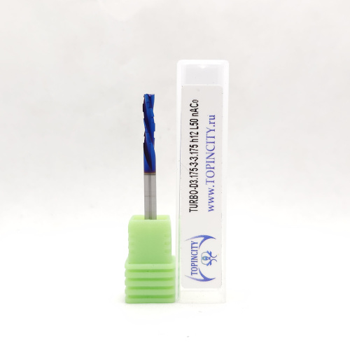 TURBO-D3.175-3-3.175h12L50 nACo - Фреза концевая с чистовым стружколомом и прижатием