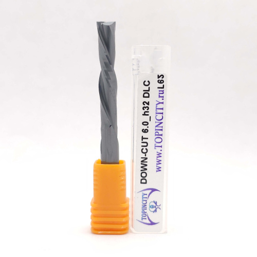 Down-cut6.0h32L65 DLC - Фреза концевая с прижатием