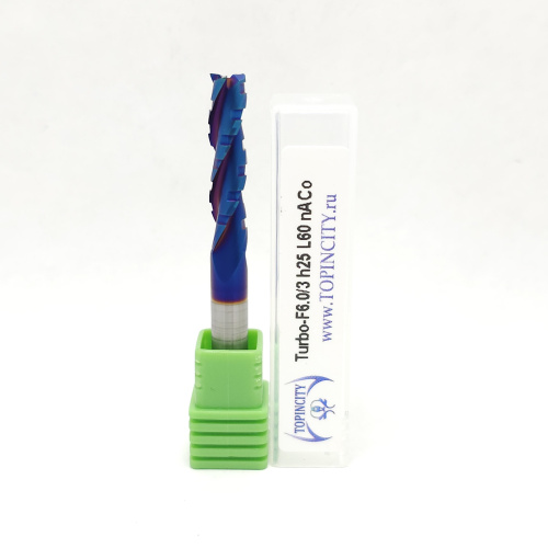 Turbo-F6.0/3h25L60 nACo - Фреза концевая с чистовым стружколомом
