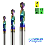 Свёрла с покрытием Ta-C на хвостовике 3.175мм