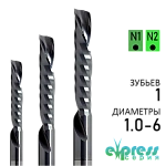 OZXD - Стружка вниз на 1 зуб