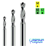 Свёрла без покрытия на хвостовике 3.175мм