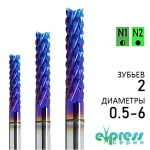 K nACo - Рашпильные фрезы "Кукуруза"